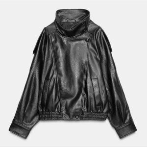 Zara FAUX LEATHER JACKET